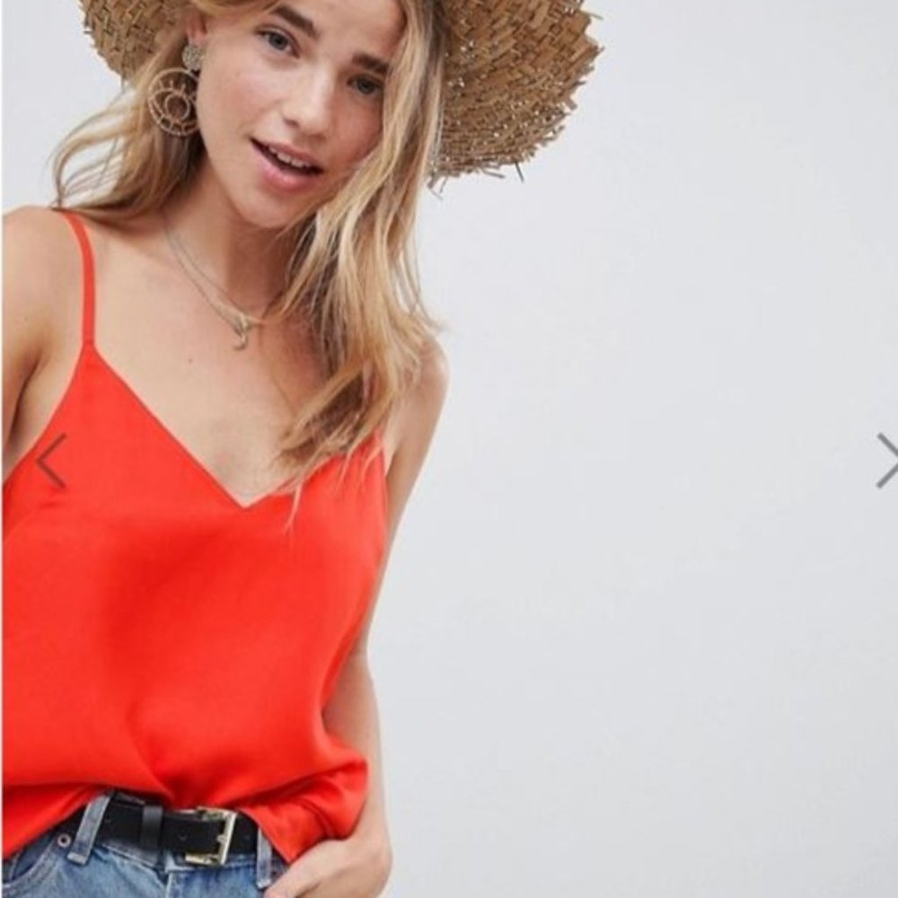 ASOS DESIGN eco swing cami with double layer